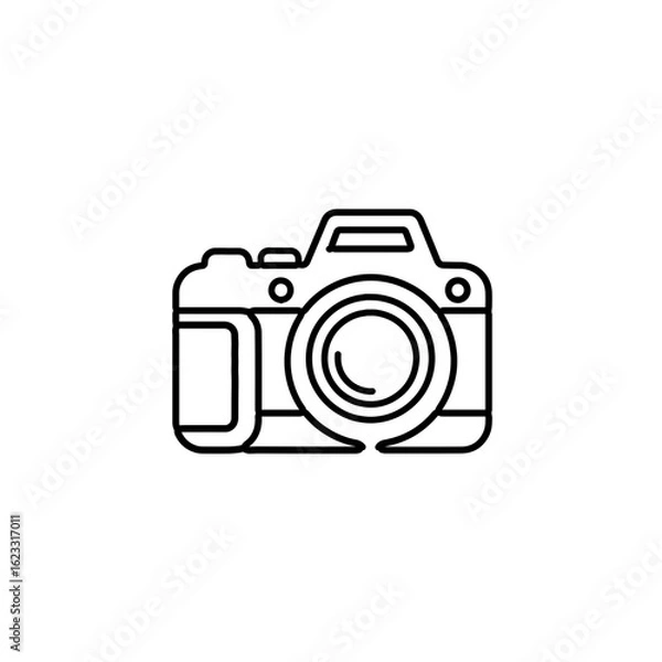Obraz Camera Icon – Minimal Line Art