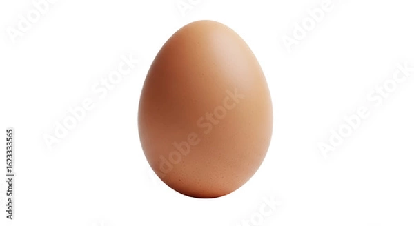 Fototapeta Isolated Brown Chicken Egg