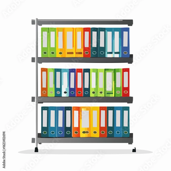 Obraz Magazine rack filled halfway
