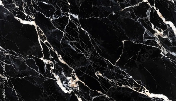 Fototapeta Black marble stone texture