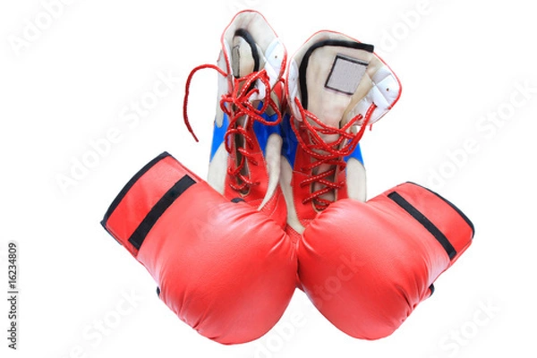 Obraz boxing boots and gloves