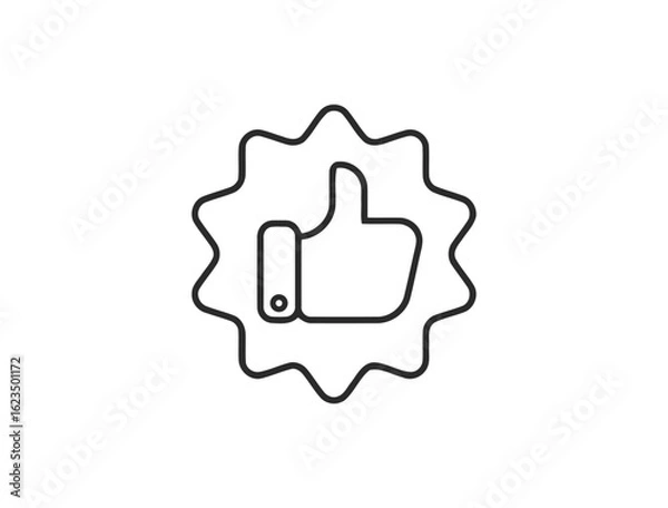 Fototapeta Customer Satisfaction Web Icons in Line Style – Feedback, Rating, Review, Like, Dislike, Client Experience & Testimonial Icons for Web and Mobile App