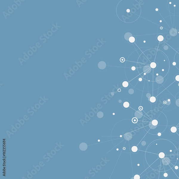 Fototapeta Abstract vector network connection structure