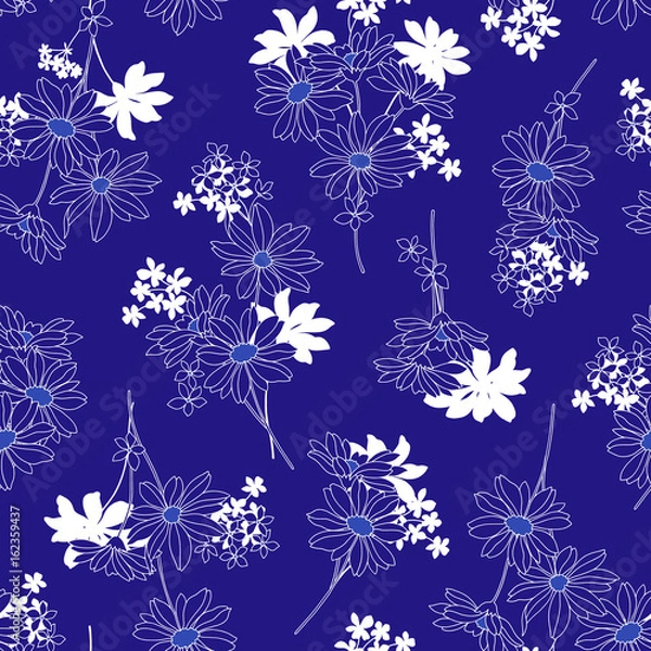 Fototapeta シームレスな花柄