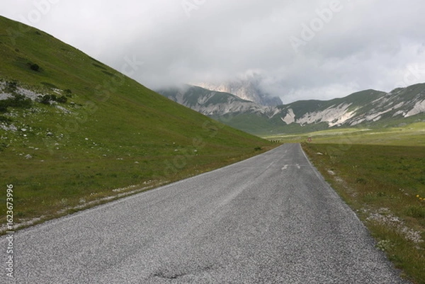 Fototapeta road in mountains