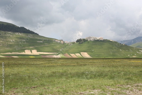 Fototapeta mountain landscape with clouds