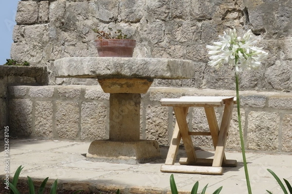 Fototapeta old stone house