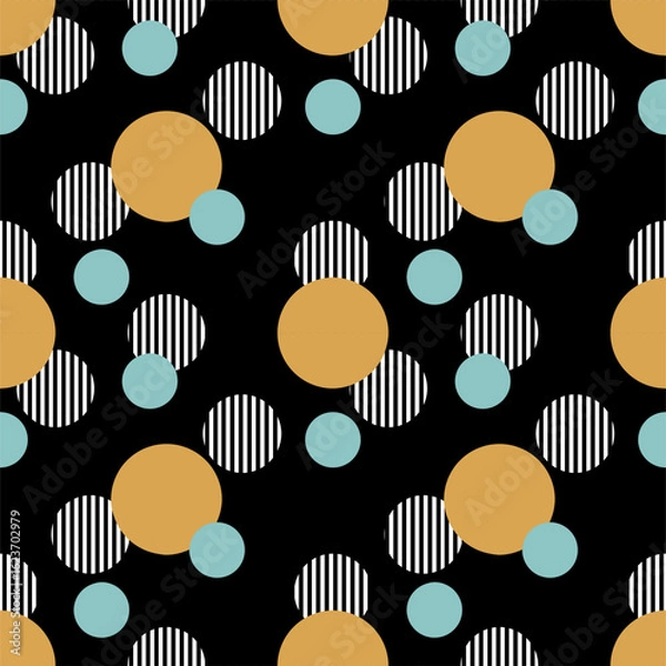 Fototapeta Seamless abstract geometric pattern. Vector Illustration.