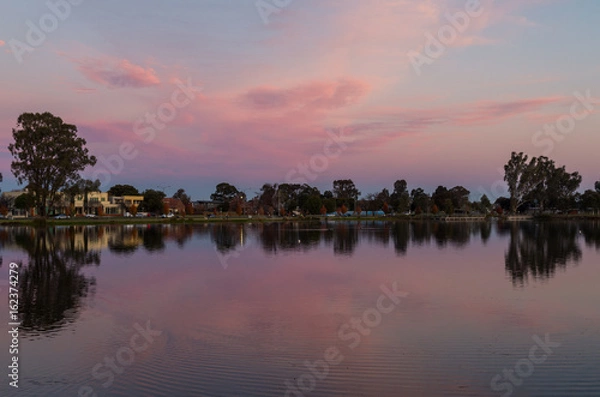 Obraz Victoria Park Lake in Shepparton, Australia