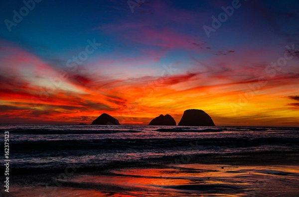 Fototapeta Sunset at Oceanside