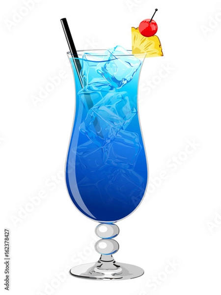 Obraz Blue Hawaii cocktail