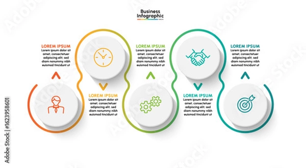Obraz Business infographic design background template
