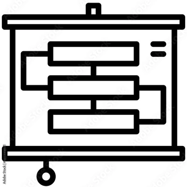 Fototapeta action plan icon for coaching, business, website, application, printing, document, poster design, etc