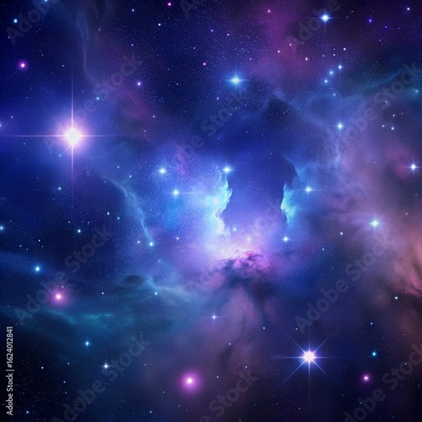 Obraz space background with stars