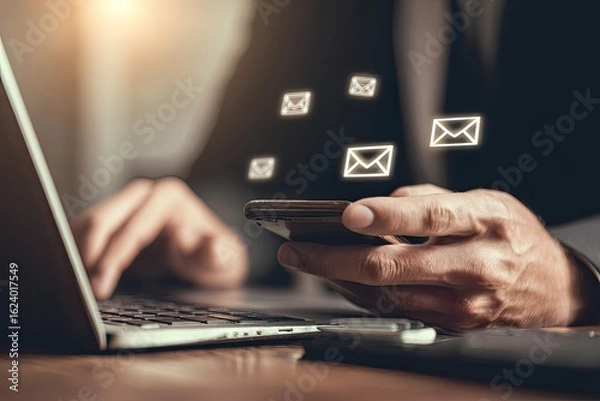 Fototapeta Business Communication Online