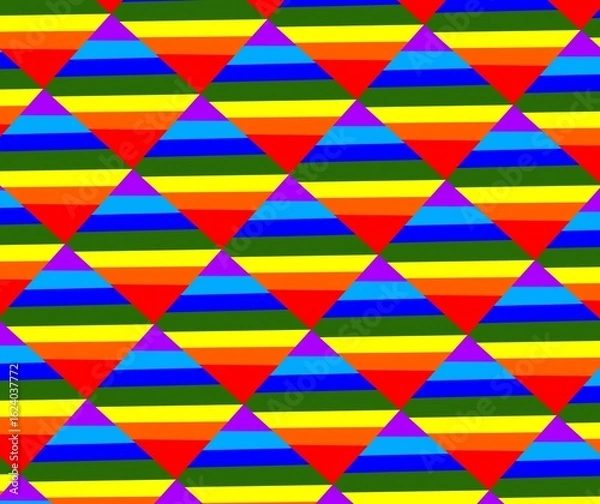 Obraz Square illustration background pattern of tile, fabric, paper, wallpape