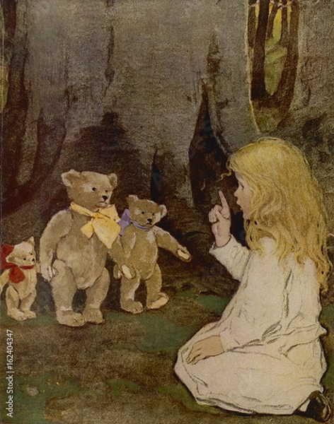 Fototapeta Goldilocks - Willcox Smith. Date: 1940s