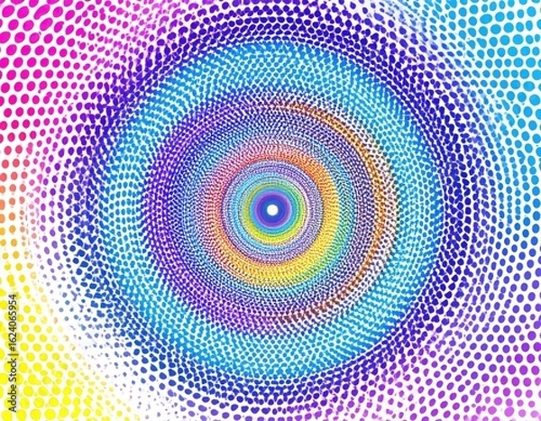 Fototapeta Flat design spiral circle set
4