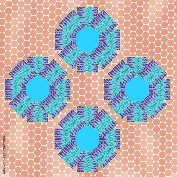 Fototapeta background, pattern, textile, abstract, modern, vector, illustration, design, art, decoration, fabric, shape, line, seamless, texture, curve, graphic, horizontal, ornament, geometric, print, tile, des