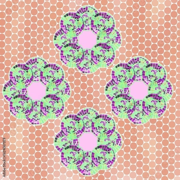 Fototapeta background, pattern, textile, abstract, modern, vector, illustration, design, art, decoration, fabric, shape, line, seamless, texture, curve, graphic, horizontal, ornament, geometric, print, tile, des