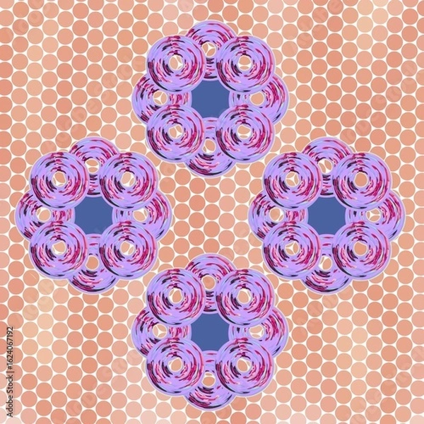 Fototapeta Fabric pattern background, chic design