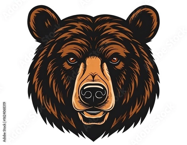 Obraz Bear head illustration