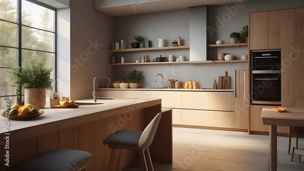 Fototapeta modern kitchen interior