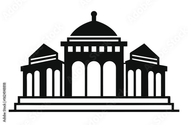 Fototapeta ink sketch of ancient architecture   (1).eps