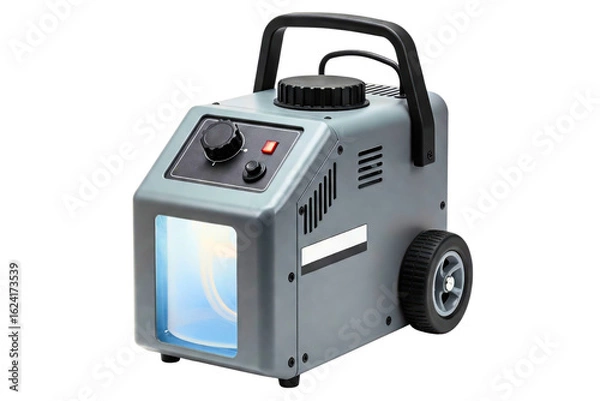 Fototapeta Portable fog machine with wheels for stage special effects isolated on a transparent background