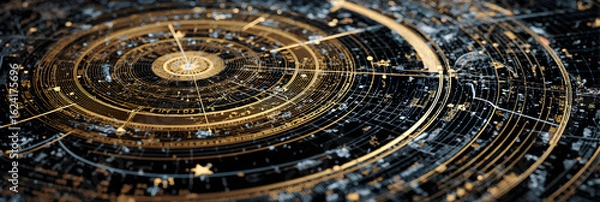 Fototapeta Discover the Mystical World of Astrology Star Charts: Your Complete Guide to Understanding Celestial Influence and Personal Insights