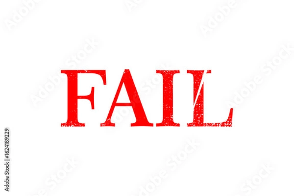 Fototapeta Fail Text Red grunge texture for template Design. Vector eps