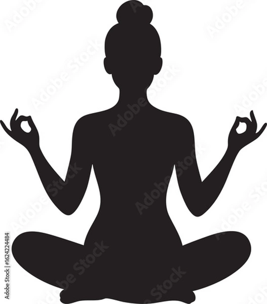 Obraz Yoga isolated on white background.