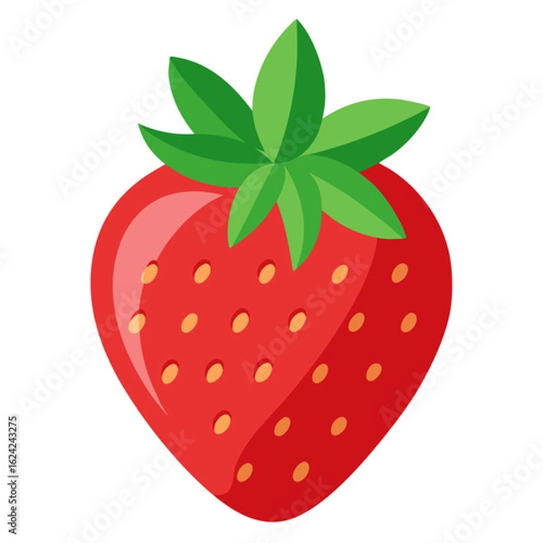 Obraz strawberry  icon,strawberry flat vector,white background