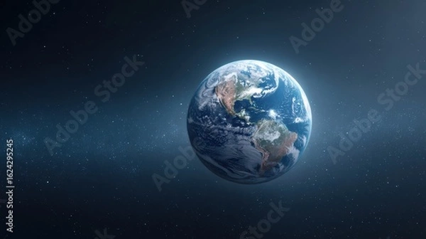Fototapeta Earth From Space: Planet, Globe, Science, World, Universe