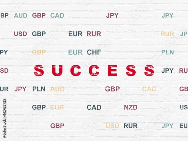 Fototapeta Business concept: Success on wall background
