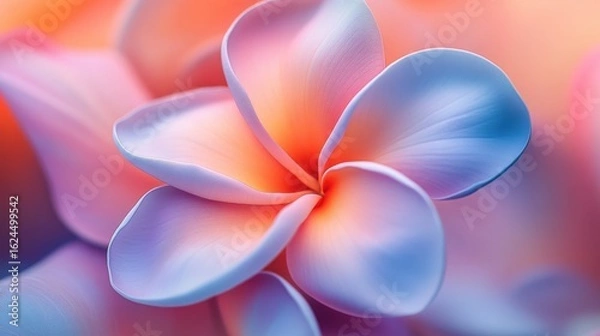 Obraz Soft pastel petals of a blooming flower in sunlight
