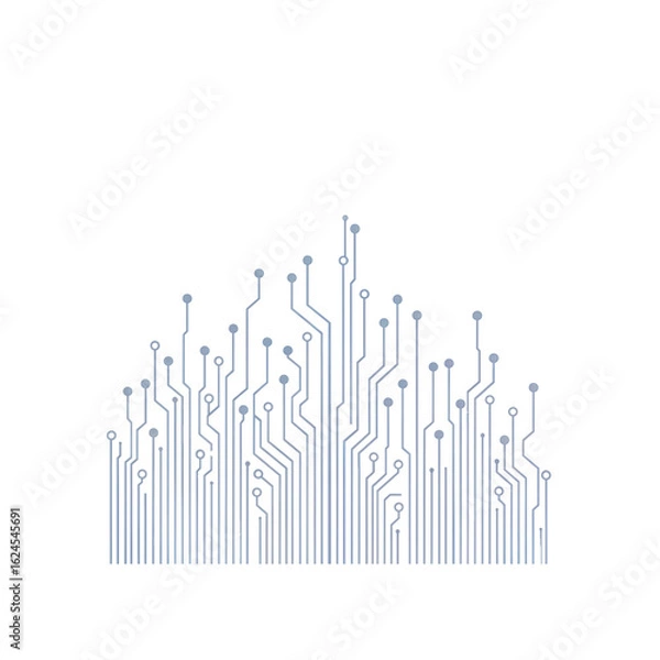 Obraz Abstract Vector Circuit Board Background.
