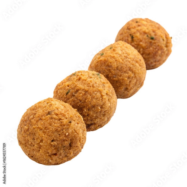 Obraz Falafel balls isolated on transparent background  
