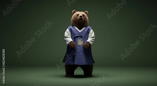 Obraz Bear in traditional robe