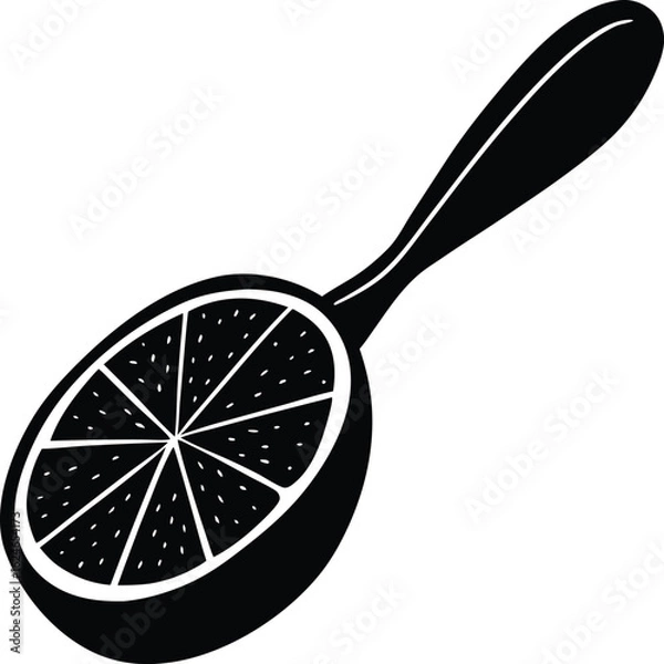 Obraz grapefruit spoon on white background.eps