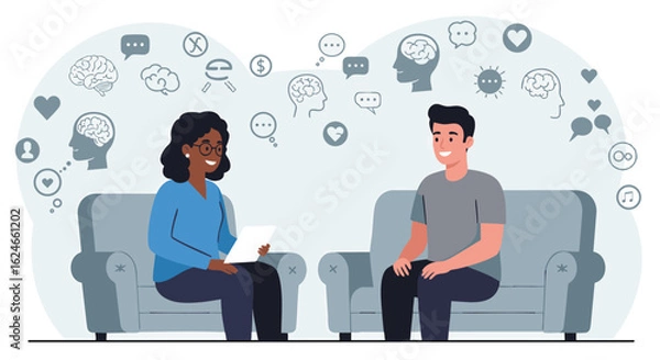Obraz Therapy Session Mental Health Support and Well Being Consultation