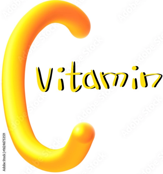 Obraz alphabet 레몬 비타민c