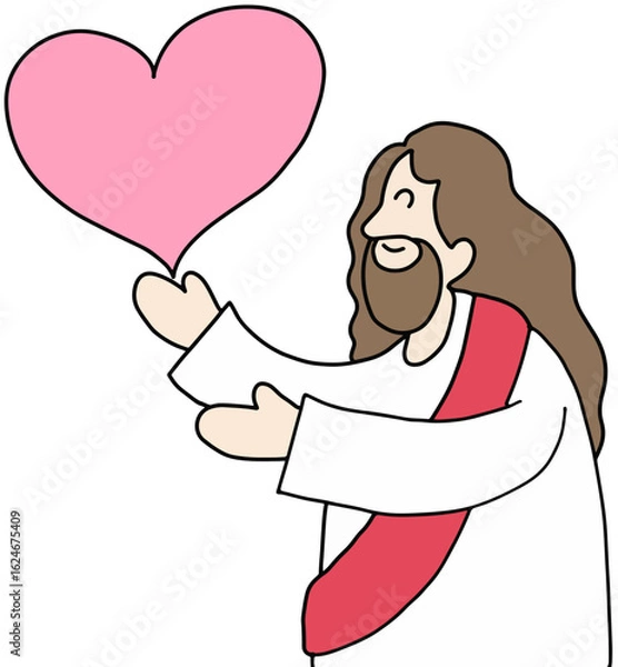 Obraz   예수님 하느님 하나님 하트