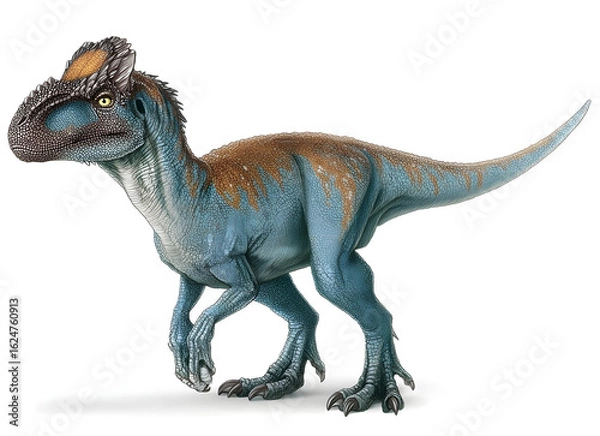 Obraz Cryolophosaurus on white background