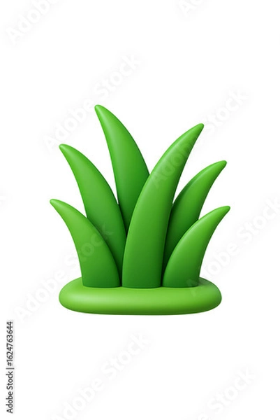 Fototapeta 3d Green grass texture high quality realistic image