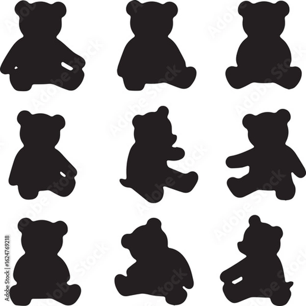 Obraz teddy bear silhouettes
