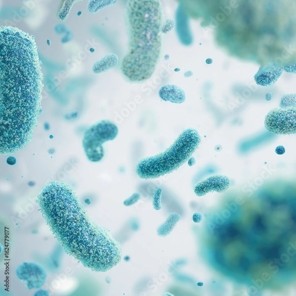 Obraz Abstract microscopic bacteria