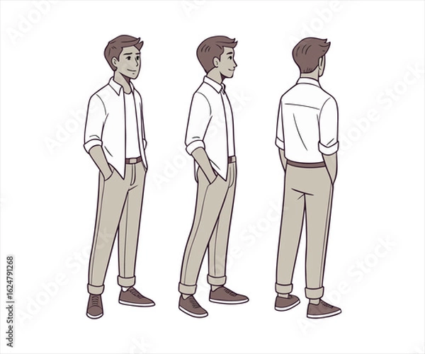 Fototapeta Group of diverse businesspeople in suits standing together, representing a successful corporate team
