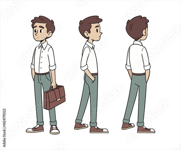 Fototapeta Group of diverse businesspeople in suits standing together, representing a successful corporate team
