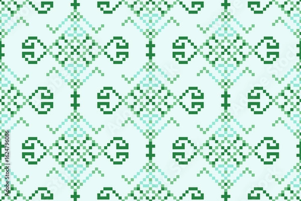 Fototapeta seamless pixel pattern, seamless pattern illustration.
